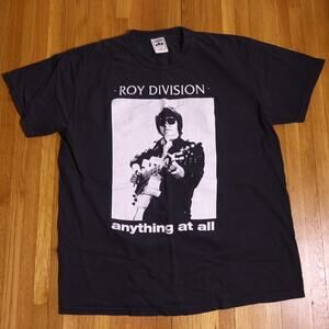 Vinyl Ranch Roy Division Roy Orbison Anything At All Black Tee Joy Division XL
